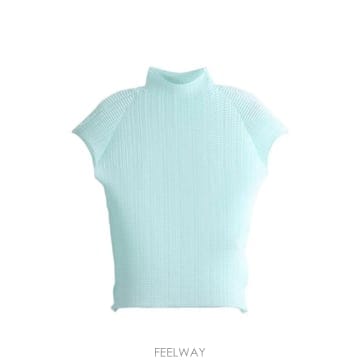 26 FW Issey Miyake 울리 플리츠 68 플리츠 하이 넥 탑 IM68FJ401 TP45711932