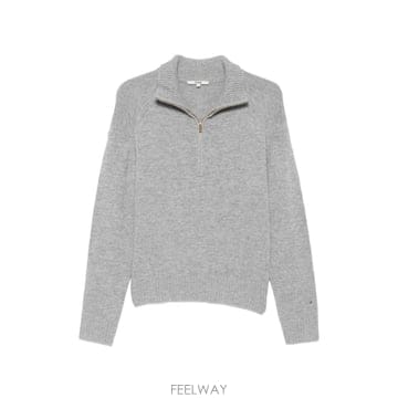 26 FW 마쥬 쿼터 지퍼 니트 스웨터 MFPPU01115 TP459739324