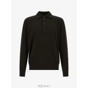 26 FW 제냐 긴소매 버튼 프런트 폴로 셔츠 UIB60A4132M99 TP459690002