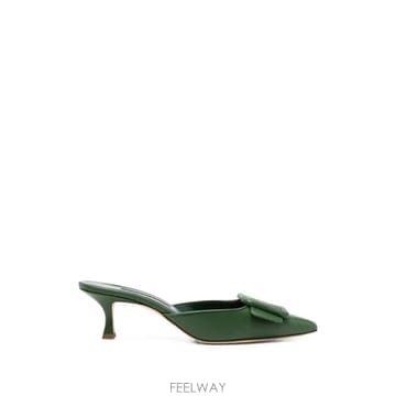 26 FW 마놀로 블라닉 메이 나파 레더 버클 디테일 뮬 2190255 TP456400447