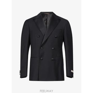 26 FW Canali 피크드 라펠 더블 브레스티드 수트 BF10915128162310 TP459738635