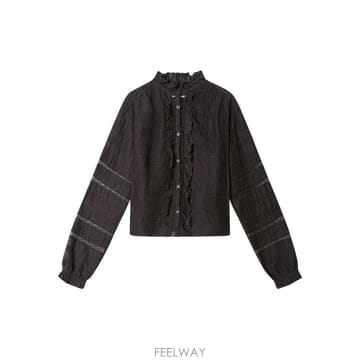 26 FW 이자벨마랑 에뚜왈 펠린 러플 셔츠 HT0817FAD1J05E TP459711588