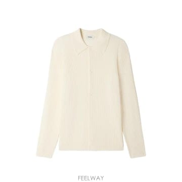 26 FW 산드로 골지 셔츠 칼라 가디건 SHPTR00577 TP455146326