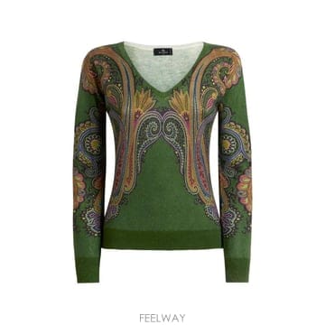 ETRO 26 FW ��Ʈ�� ������ ����Ʈ V�� ��ũ �� ĳ�ù̾� ������ WRKE0024AK171 TP4597382226 FW ��Ʈ�� ������ ����Ʈ V�� ��ũ �� ĳ�ù̾� ����