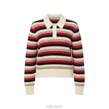 26 FW Golden Goose 크로셰 니트 폴로 탑 GWP02857P002680 TP459738140