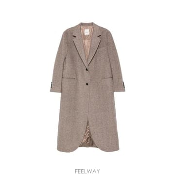 26 FW 산드로 테일러드 칼라 싱글 브레스티드 코트 SFPOU00856 TP459710882