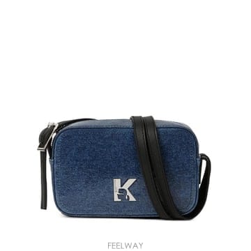 26 FW 칼라거펠트 로고 장식 데님 크로스 백 B4W301711BM TP456760766