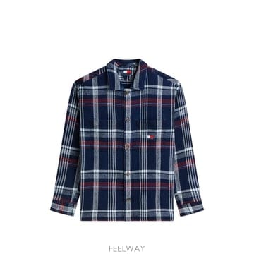 26 FW 타미힐피거 체크 프린트 긴소매 셔츠 DM0DM23135 TP456495845