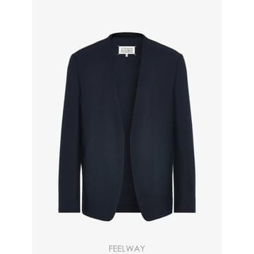 26 FW 메종마르지엘라 오픈 프런트 칼라리스 재킷 S50BN0554S47782 TP459687168