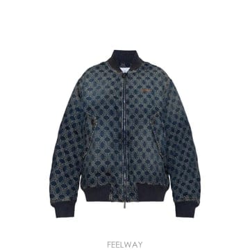 26 FW 오프화이트 모노그램 패턴 봄버 재킷 44MYQ00LF26D001461 TP459687140