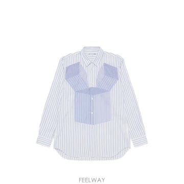 26 FW 꼼데가르송 스트라이프 패널 셔츠 FQB001 TP459737429