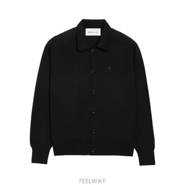26 FW 아미 아미 드 꾀흐 체스트 자수 가디건 H26HKC385KN0039 TP455681885