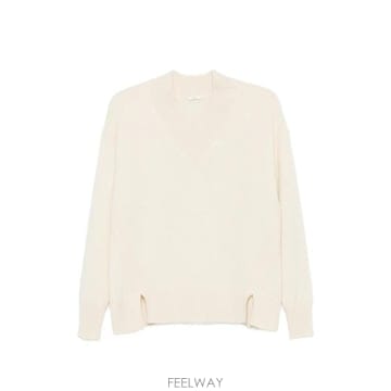 26 FW 조셉 V넥 사이드 슬릿 스웨터 JF010000 TP457095237