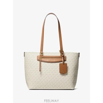 26 FW Michael Michael Kors 젯 셋 트래블 로고 프린트 미디엄 토트 백 30S6GTVT2
