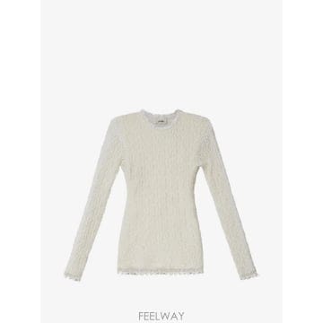 26 FW 이자벨마랑 크로셰 트리밍 레이스 스웨터 HT0926FAD3J17I TP458989403