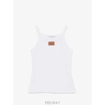 26 FW 펜디 logo patch ribbed tank top FS7966AW87 TP455140084
