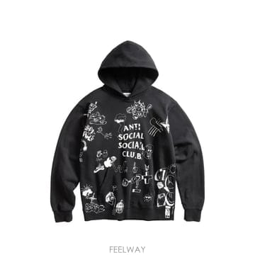 26 FW 안티소셜소셜클럽 일러스트 프린트 후드티 ILLUSTRATEDHOODIE TP458305874