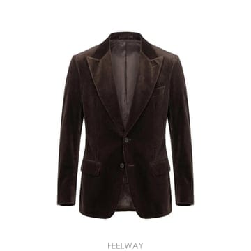 26 FW 라르디니 애티튜드 드롭 7 레그 벨벳 피크드 라펠 블레이저 AC6929ECN65503 TP4597