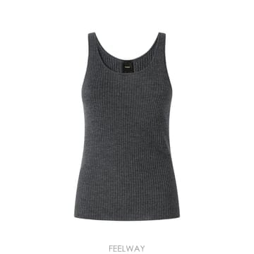 26 FW PINKO 로고 패치 골지 니트 탱크 탑 107376A3FY TP456492103