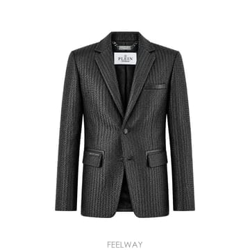 26 FW 필립플레인 weaved leather blazer FAFCMLF0031PLE005N TP45973