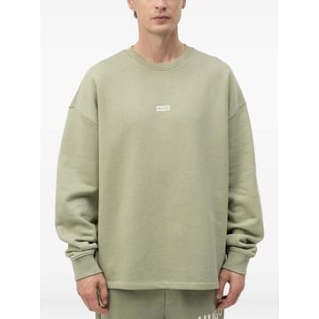26 FW HUGO 코튼 테리 로고 프린트 스웨트셔츠 50510732 TP458537446