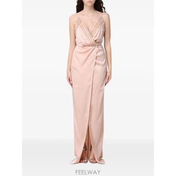 26 FW Elisabetta Franchi 비즈 장식 맥시 드레스 ABR4862E2 TP456490381