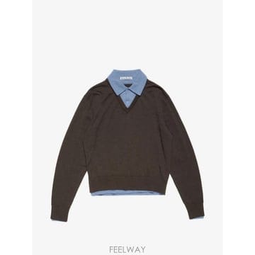 26 FW 아크네 V넥 칼라 스웨터 A60645 TP459259569