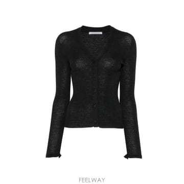 26 FW 세실리에 반센 V넥 골지 니트 가디건 226KNI52004CBFOLKECARDIGAN TP4561