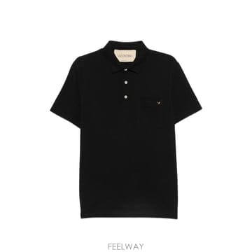 26 FW 발렌티노 가라바니 브이로고 체스트 포켓 폴로 셔츠 VMH04VBMD TP458301620
