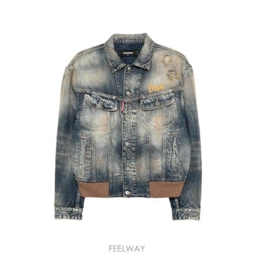 26 FW 디스퀘어드2 디스트레스드 데님 재킷 S74AM1730D30011 TP456157868