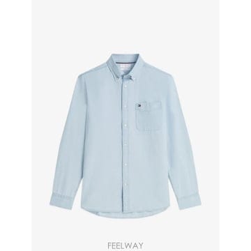 26 FW 타미힐피거 버튼다운 체스트 포켓 셔츠 MW0MW43316 TP458982908