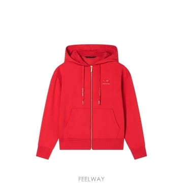 26 FW Armani Exchange logo embroidered zip up hoodie XW00185