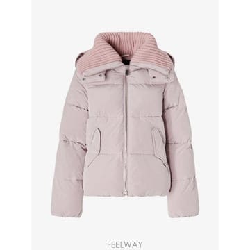 26 FW PINKO 골지 칼라 패딩 코트 107161A39J TP455624449