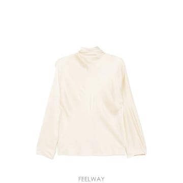 26 FW Forte Forte 실크 슬라우치 넥 셔츠 15383MYSHIRT TP459707094