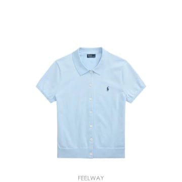 26 FW 폴로 랄프로렌 logo embroidered short sleeve cardigan 211B213
