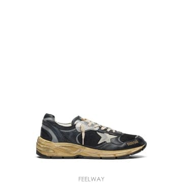 26 FW Golden Goose  대드 스타 블랙 앤 실버 메시 앤 나파 아이스 그레이 스타 스니커즈 GW