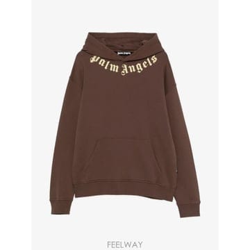 26 FW 팜앤젤스 넥 로고 프린트 후드티 PAMBB003FL0016050 TP457220928