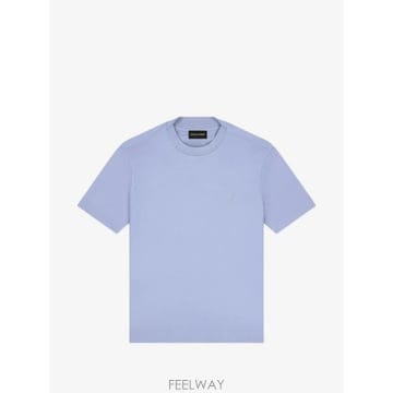 26 FW 아르마니 로고 자수 코튼 티셔츠 EM006779AF28078 TP456782320