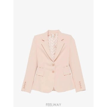 26 FW Elisabetta Franchi 피크드 라펠 싱글 브레스티드 블레이저 GI27466E2 TP45