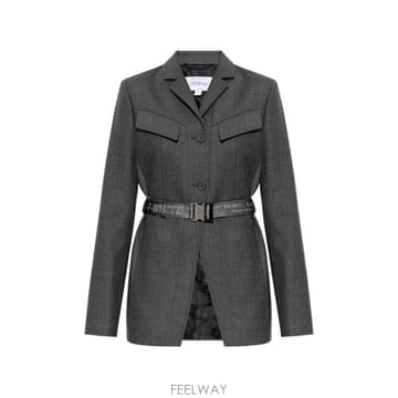 26 FW 오프화이트 인더스트리얼 벨트 토이박스 재킷 2FG00477TW065 TP459705377