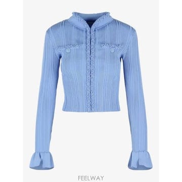 26 FW 셀프포트레이트 플레어 소매 가디건 RS26555CBLB TP459330200