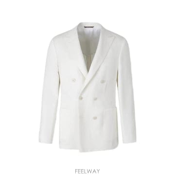 26 FW Canali 피크드 라펠 더블 브레스티드 블레이저 23474HSAX03156 TP454941378