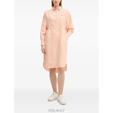 26 FW 라코스테 스트라이프 미디 드레스 EF7604 TP455618247