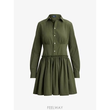 26 FW 폴로 랄프로렌 러플 미니 셔츠 드레스 211B31544002 TP456778872