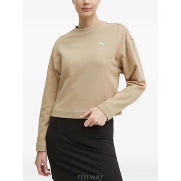 26 FW 퓨마 로고 프린트 드롭 숄더 스웨터 67900883 TP459329026