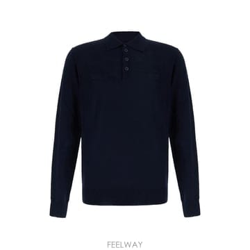 26 FW 아르마니 로고 자수 폴로 스웨터 EM005804AF25400 TP459705007