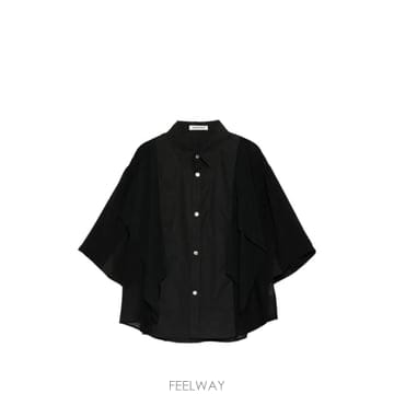 26 FW 언더커버 드레이프 셔츠 UP1F1405BLK TP456267277