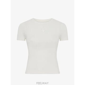 26 FW 마린세르 펄 로고 베이비 핏 티셔츠 WTT012ACJER0115WH10 TP459327244