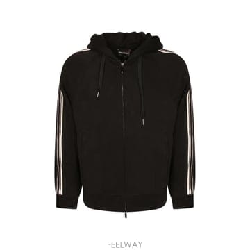 26 FW 아르마니 스트라이프 디테일 후드 집업 EM006849AF13713 TP458723079