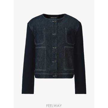 26 FW 파비아나필리피 패널 배색 스티치 데님 재킷 GCD216F160M3580000 TP456143437